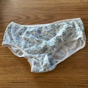 Blue Floral Underwear